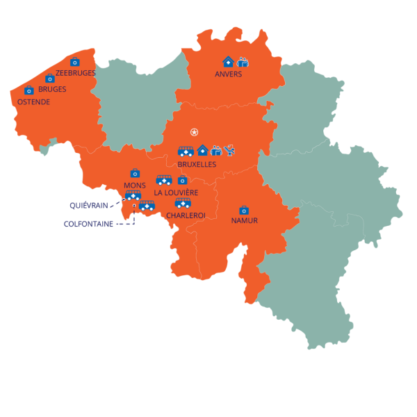 Carte opérations belges