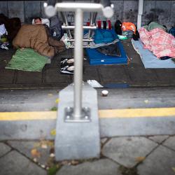 personnes sans-abri à la rue
