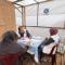 Consultation médicale dans une tente, bande de Gaza